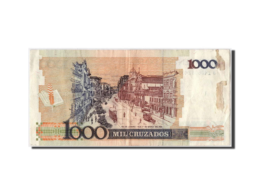 Billete, 1 Cruzado Novo on 1000 Cruzados, Brasil, BC