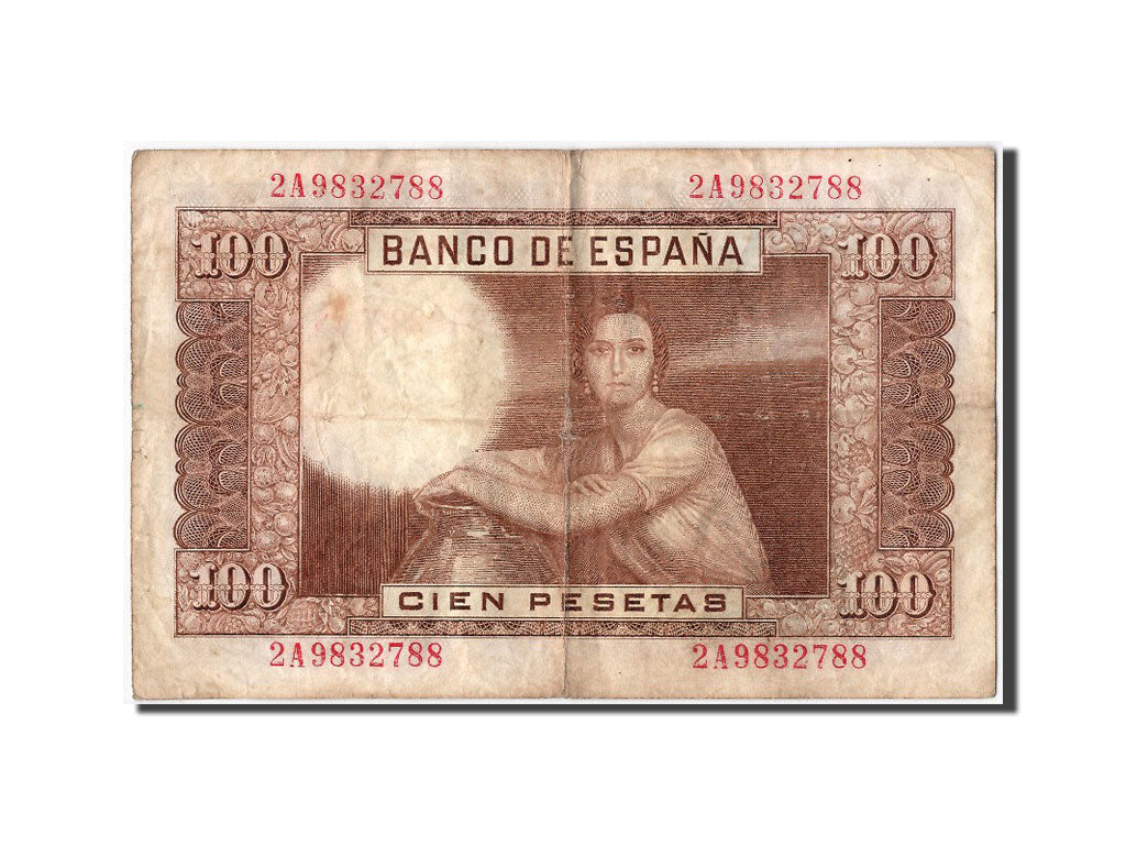 Banknote, Spain, 100 Pesetas, 1953, 1953-04-07, VF(20-25)