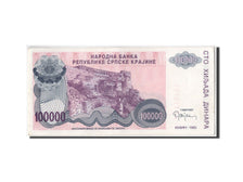 Banknote, Croatia, 100,000 Dinara, 1993, AU(55-58)