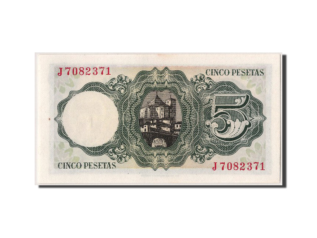 Banconote, Spagna, 5 Pesetas, 1951, 1951-08-16, FDS