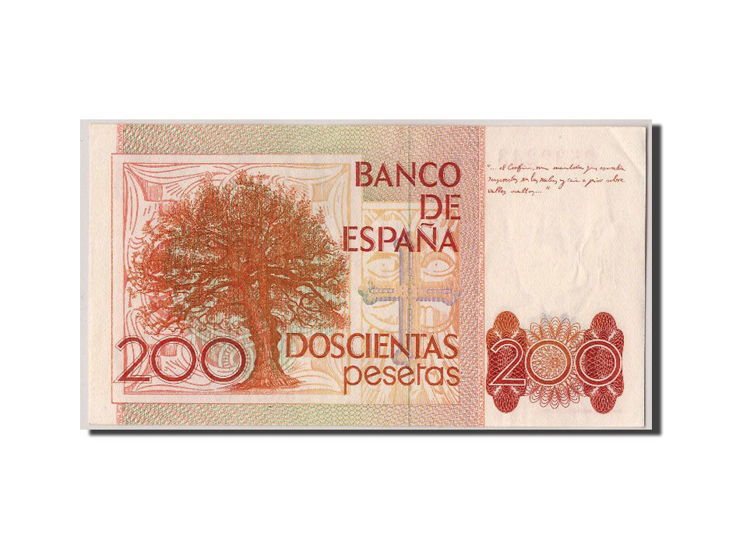 Banconote, Spagna, 200 Pesetas, 1980, 1980-09-16, SPL