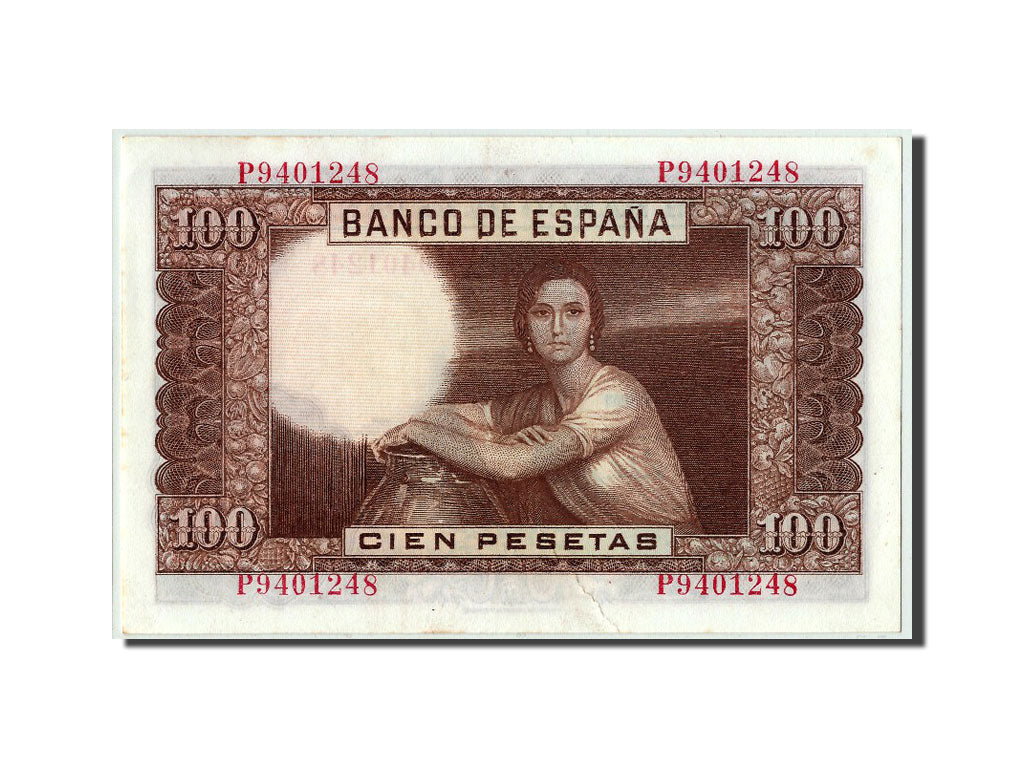 Banknote, Spain, 100 Pesetas, 1953, 1953-04-07, UNC(63)