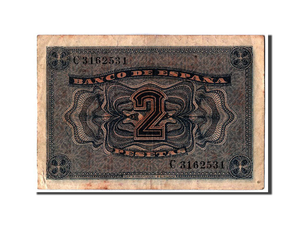 Banknote, Spain, 2 Pesetas, 1938, 1938-04-30, EF(40-45)
