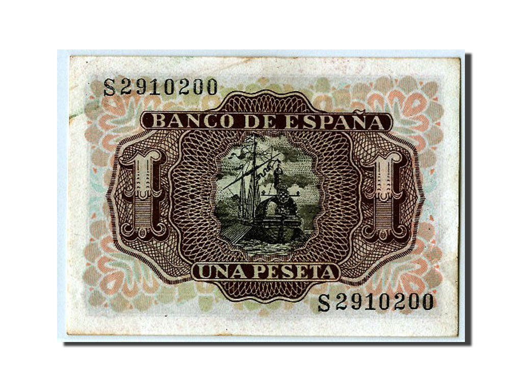 Banknot, Hiszpania, 1 Peseta, 1953, 1953-07-22, UNC(60-62)