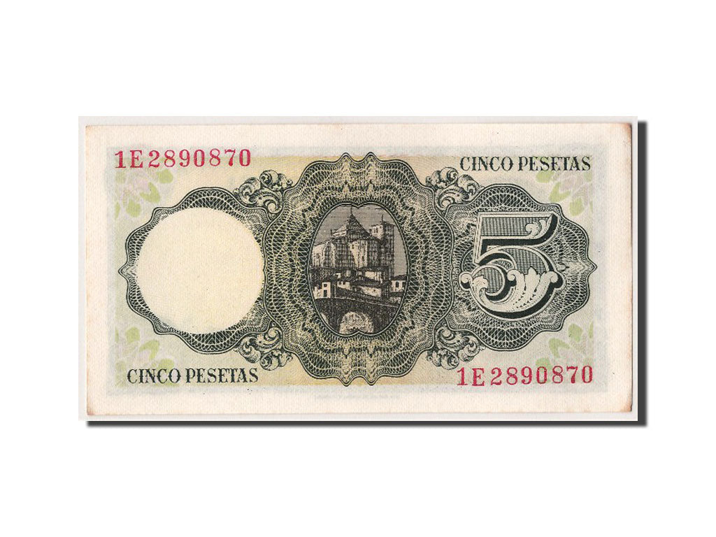 Banconote, Spagna, 5 Pesetas, 1951, 1951-08-16, SPL