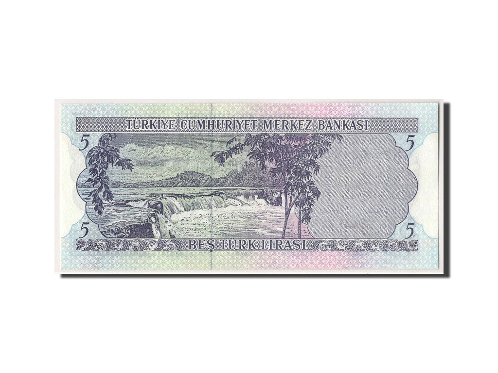 Banconote, Turchia, 5 Lira, 1970, 1970-01-26, FDS