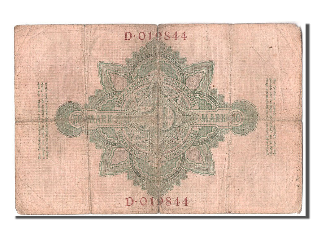 Banknote, Germany, 50 Mark, 1906, 1906-03-10, KM:26a, VF(20-25)