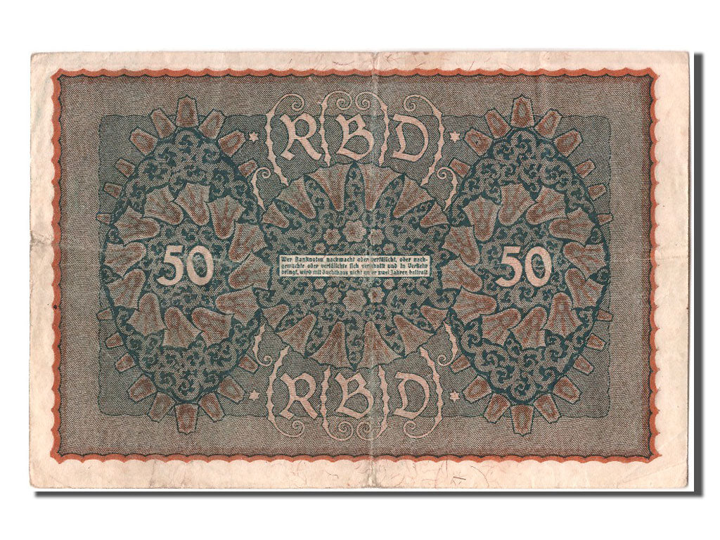 Banknote, Germany, 50 Mark, 1919, 1919-06-24, VF(30-35)
