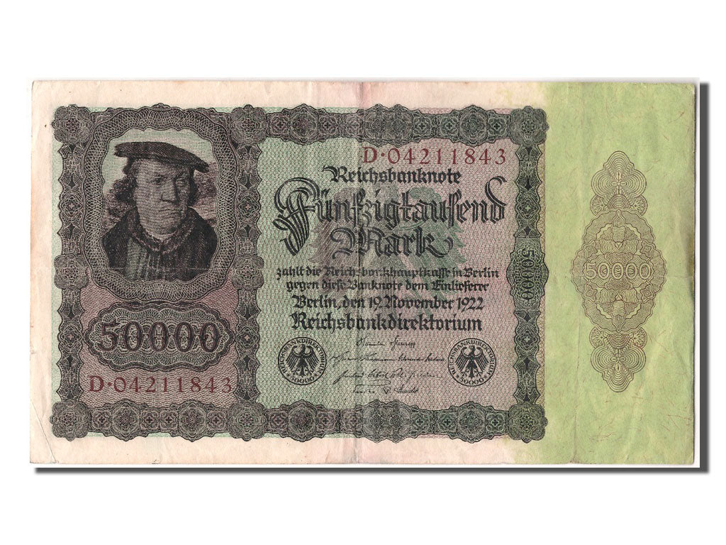 Geldschein, Deutschland, 50,000 Mark, 1922, 1922-11-19, S+
