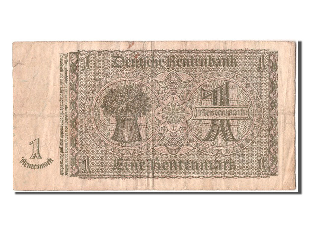 Banknote, Germany, 1 Rentenmark, 1937, 1937-01-30, VF(20-25)