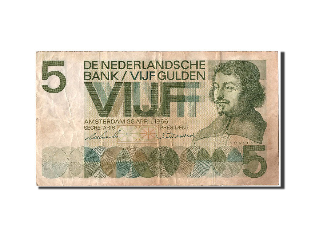 Geldschein, Niederlande, 5 Gulden, 1966, 1966-04-26, SS