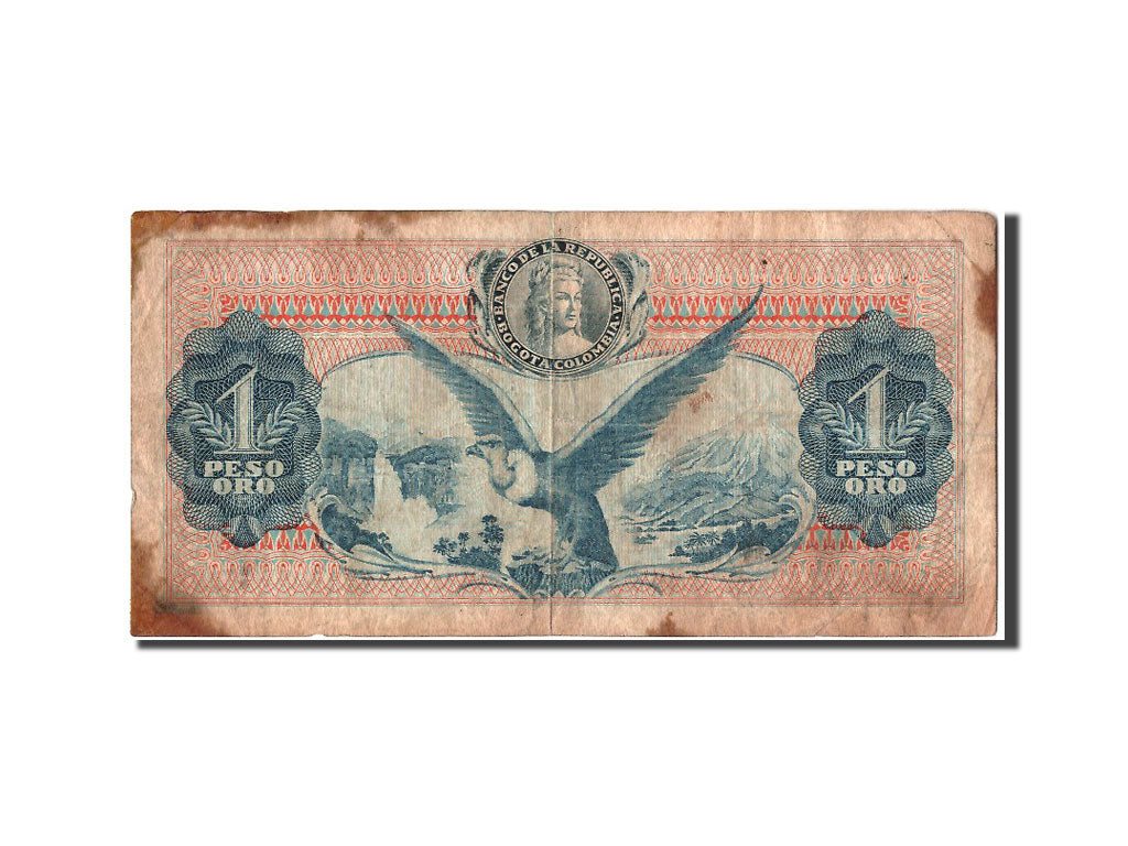 Billete, 1 Peso Oro, 1967, Colombia, 1967-07-20, BC