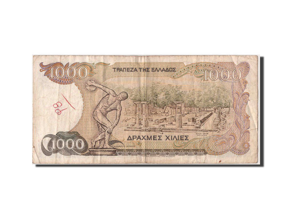 Banconote, Grecia, 1000 Drachmaes, 1987, 1987-07-01, BB