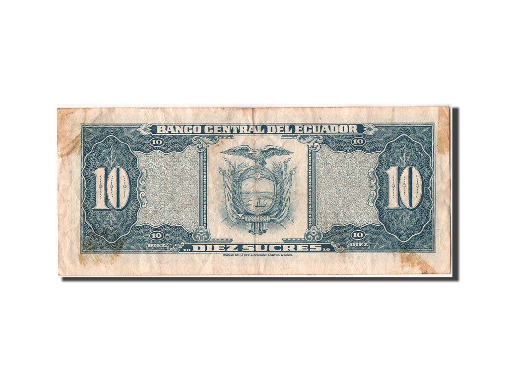 Billete, 10 Sucres, 1980, Ecuador, 1980-05-24, MBC