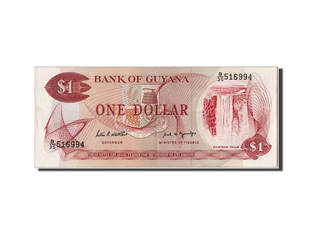 Billete, 1 Dollar, Guyana, SC