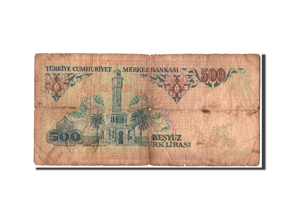 Banconote, Turchia, 500 Lira, B