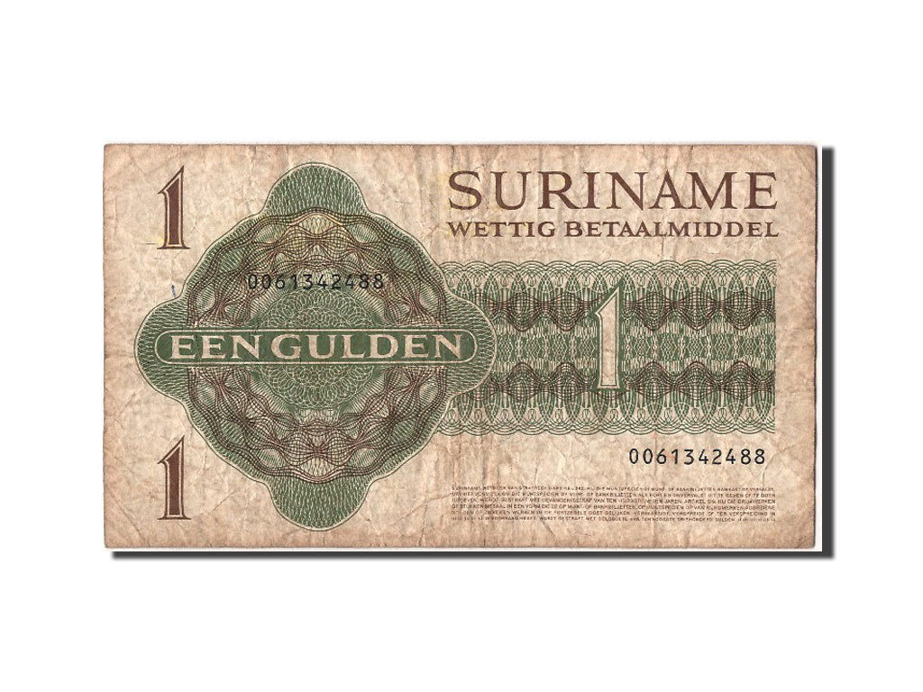 Banknot, Suriname, 1 Gulden, 1984, 1984-12-01, VF(20-25)
