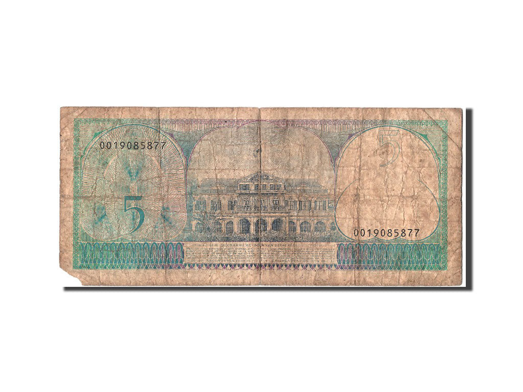 Biljet, Suriname, 5 Gulden, 1982, 1982-04-01, TB