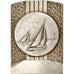 France, Medal, Sport, Voile, Shipping, Contaux, EF(40-45), Silvered bronze