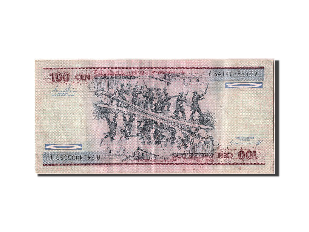 Billete, 100 Cruzeiros, Brasil, MBC