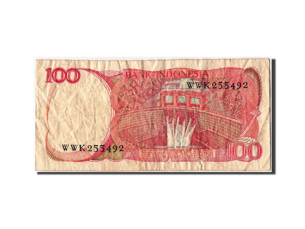 Billete, 100 Rupiah, 1984, Indonesia, BC