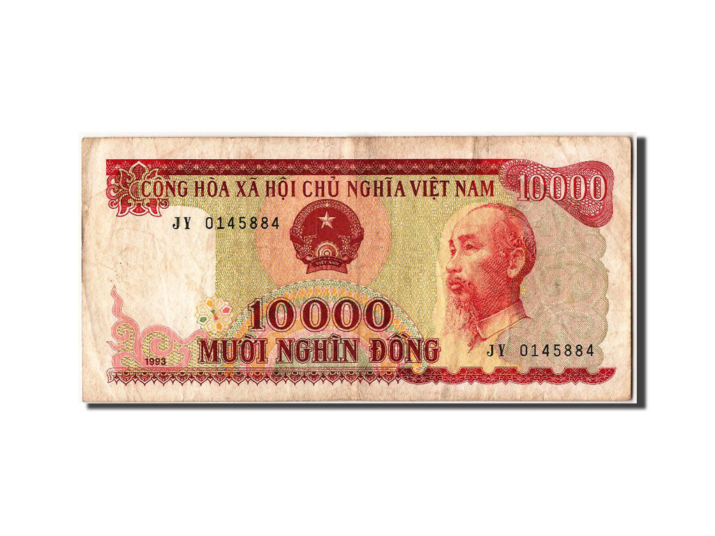 Geldschein, Viet Nam, 10,000 D<ox>ng, 1993, S+
