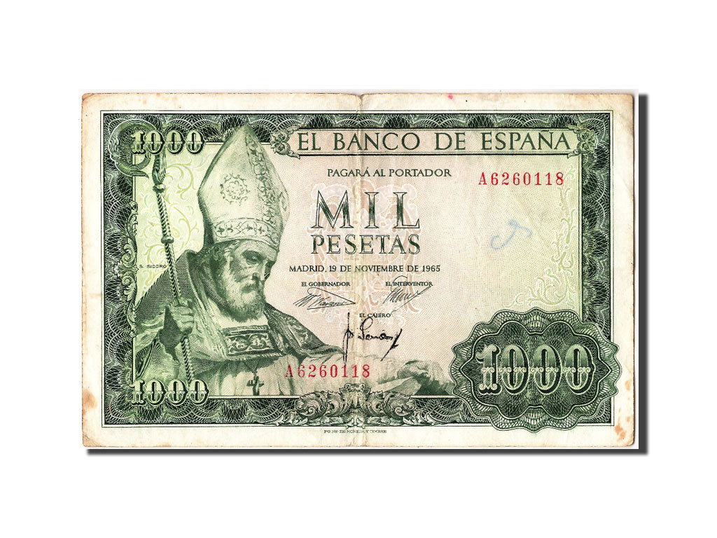 Banknote, Spain, 1000 Pesetas, 1965, 1965-11-19, EF(40-45)