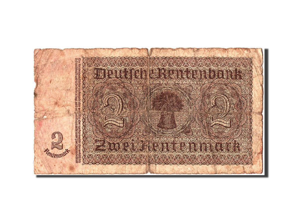 Billete, 2 Rentenmark, 1937, Alemania, 1937-01-30, RC