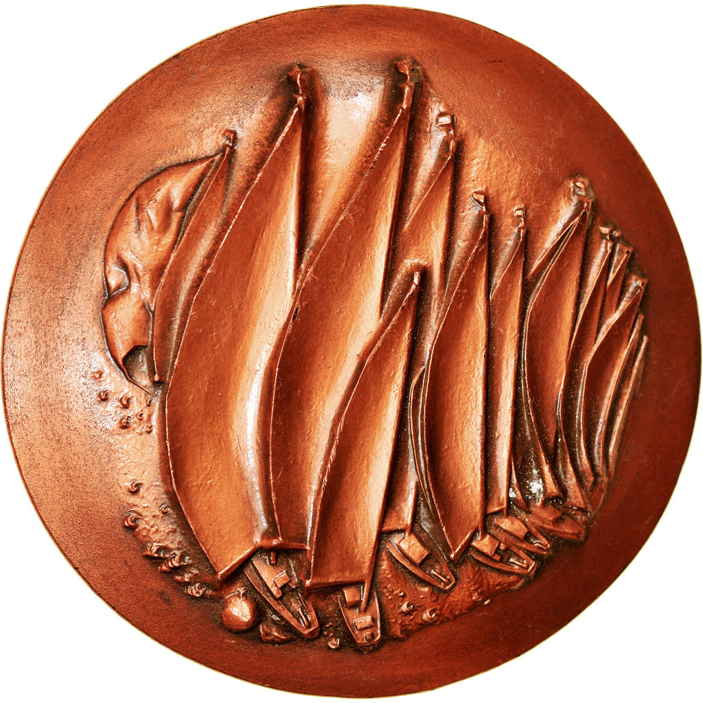 Frankrijk, Medaille, Sport, Voile, Shipping, 1980, Galtié, PR, Koper
