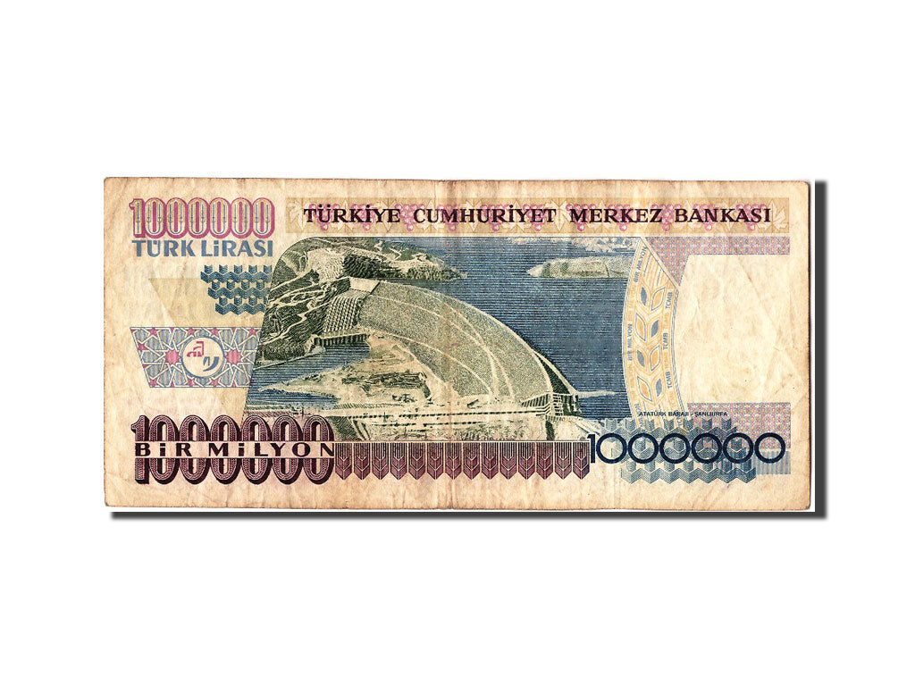 Banconote, Turchia, 1,000,000 Lira, 1970, MB