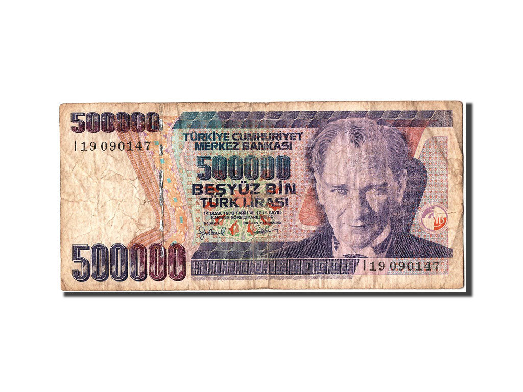 Billet, Turquie, 500,000 Lira, 1970, B