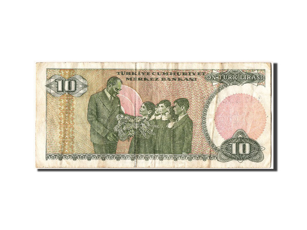 Billet, Turquie, 10 Lira, TB+