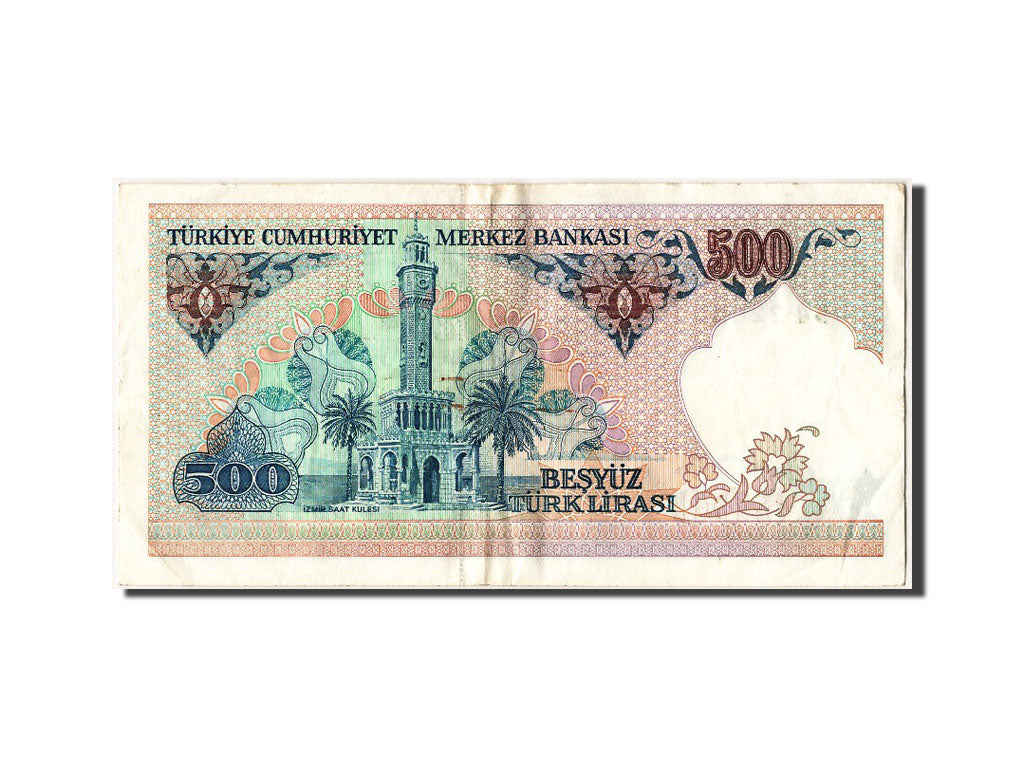 Billet, Turquie, 500 Lira, TTB+