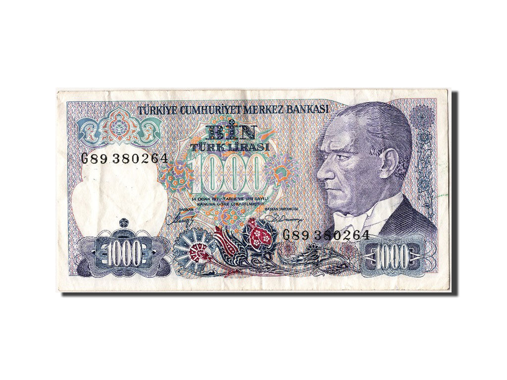 Banconote, Turchia, 1000 Lira, BB