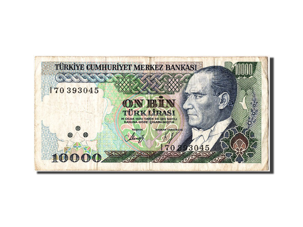 Geldschein, Türkei, 10,000 Lira, S+