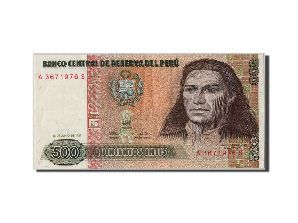 Peru, 500 Intis, 1987, 1987-06-26, AU(55-58)