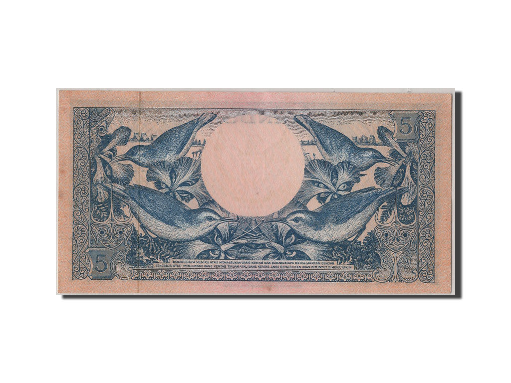 Billet, Indonésie, 5 Rupiah, 1959, 1959-01-01, SUP+