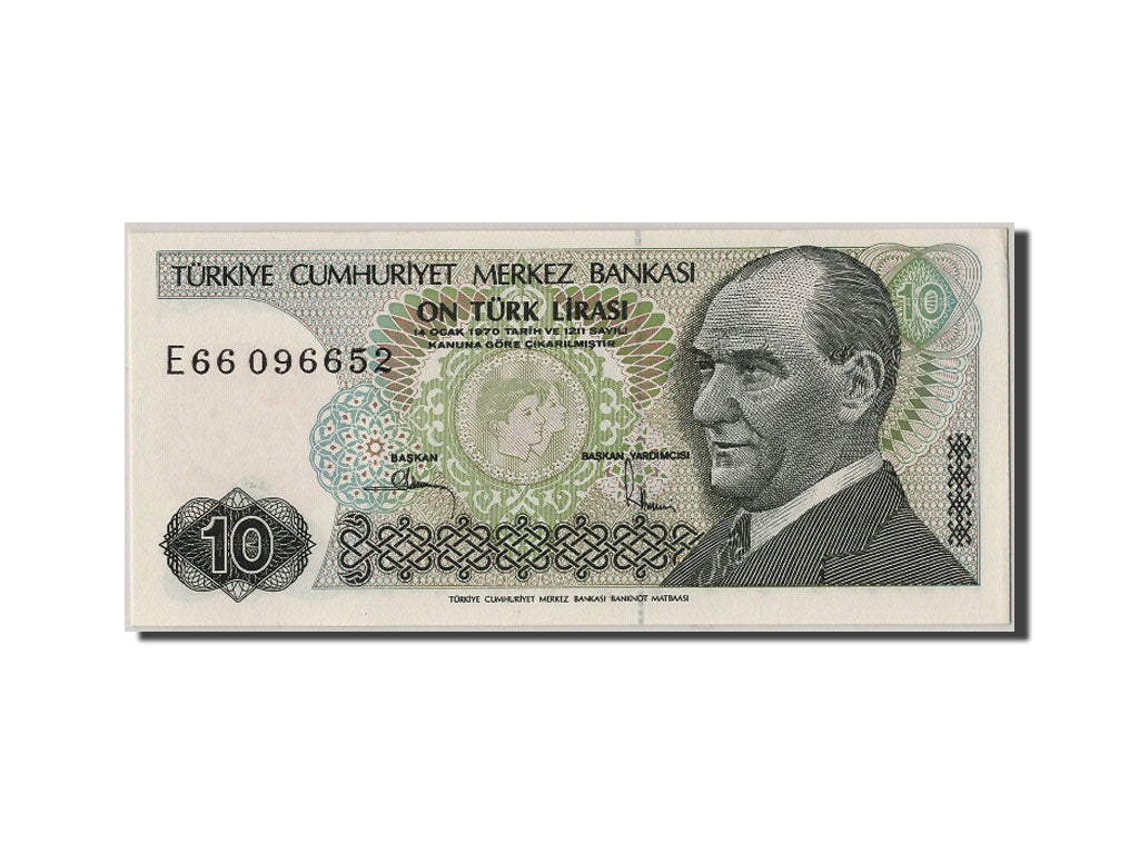 Geldschein, Türkei, 10 Lira, 1970, 1970-01-26, UNZ