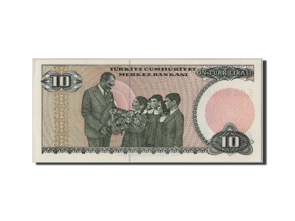 Geldschein, Türkei, 10 Lira, 1970, 1970-01-26, UNZ