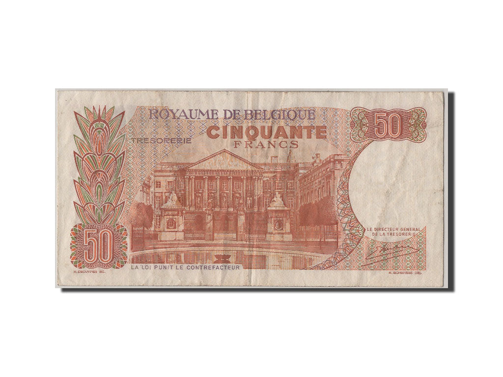 Banconote, Belgio, 50 Francs, 1966, 1966-05-16, MB+