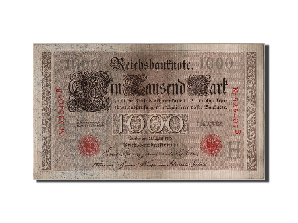 Banconote, Germania, 1000 Mark, 1910, 1910-04-21, BB