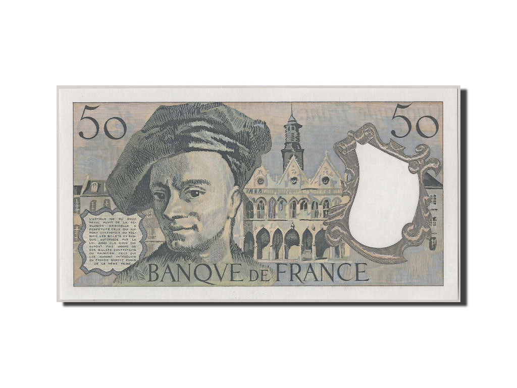 Banknot, Francja, 50 Francs, Quentin de La Tour, 1988, UNC(65-70)
