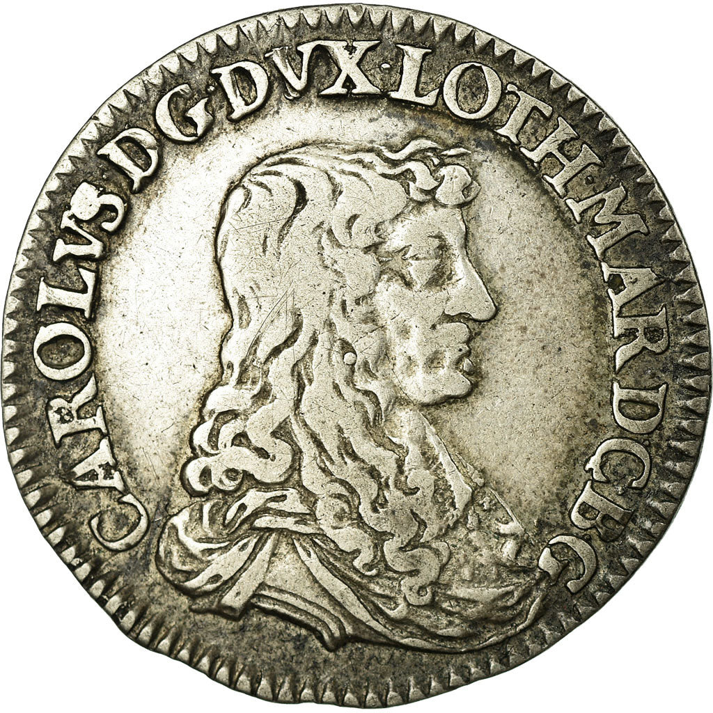 Coin, German States, LORRAINE, Teston, 1665, Nancy, EF(40-45), Silver, Flon:50