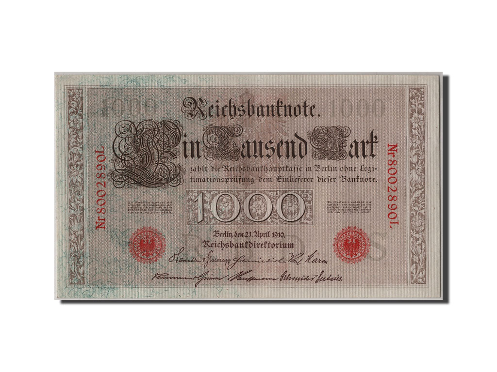 Banconote, Germania, 1000 Mark, 1910, 1910-04-21, SPL
