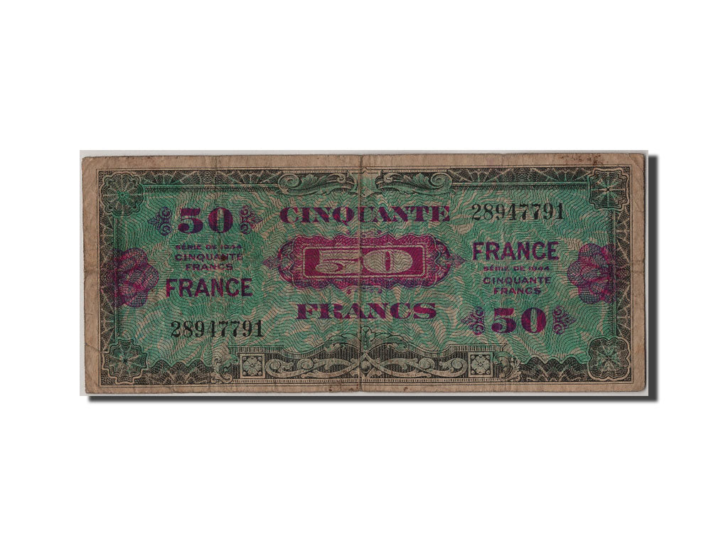 Billete, Francia, 50 Francs, 1945 Verso France, 1945, 1945-06-04, RC+
