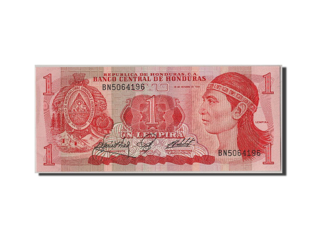 Banknote, Honduras, 1 Lempira, 1984, 1984-10-18, UNC(65-70)