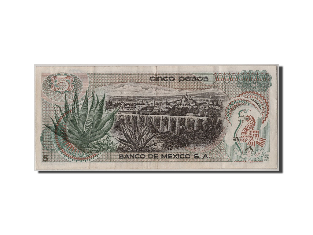 Banknote, Mexico, 5 Pesos, 1969, 1969-12-03, AU(55-58)