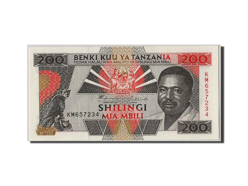 Billet, Tanzania, 200 Shilingi, NEUF