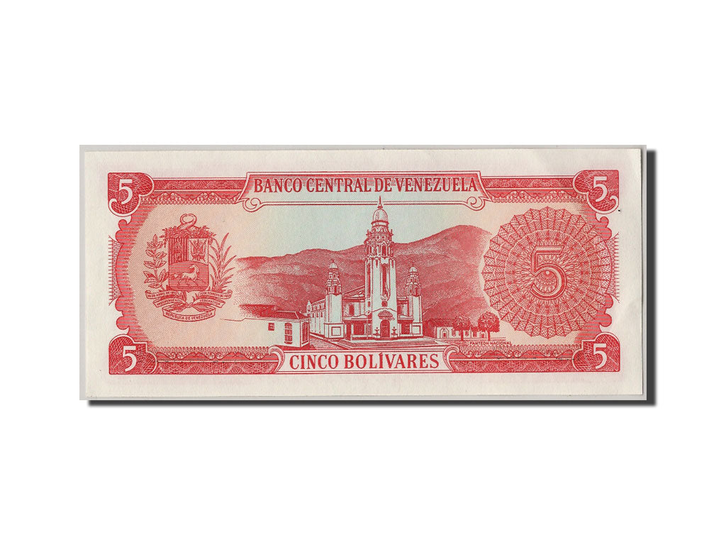 Billet, Venezuela, 5 Bolivares, 1989, 1989-09-21, SPL