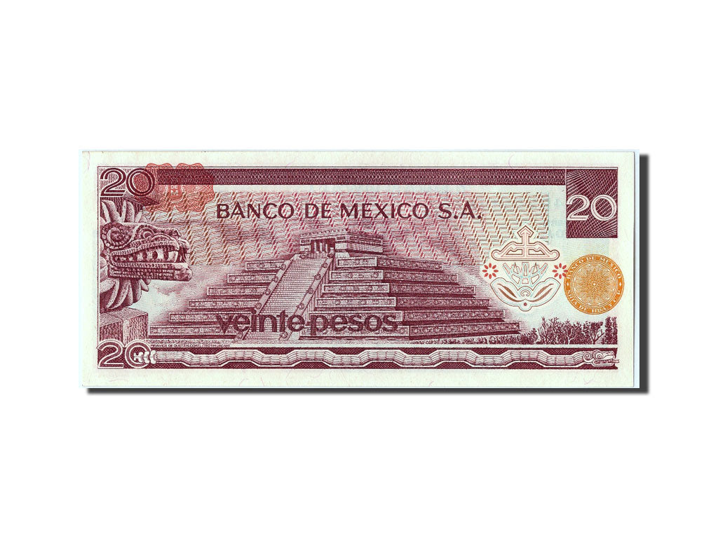 Banconote, Messico, 20 Pesos, 1977, 1977-07-08, FDS